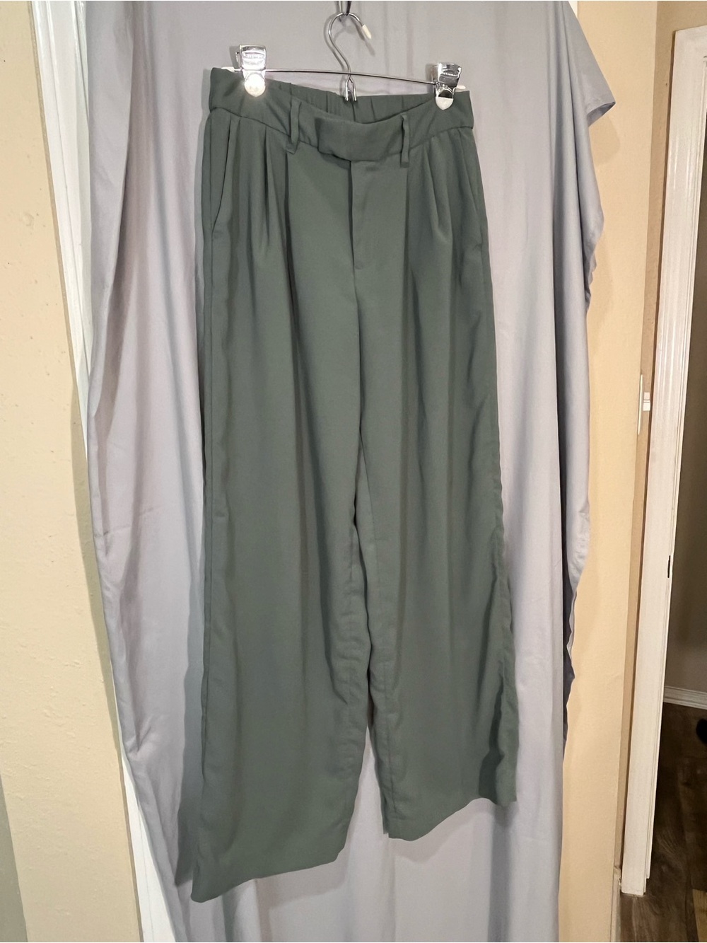A New Day-Wide-Leg Pants (Sage Green, Burgandy, Olive Green, Oatmeal) Bundle